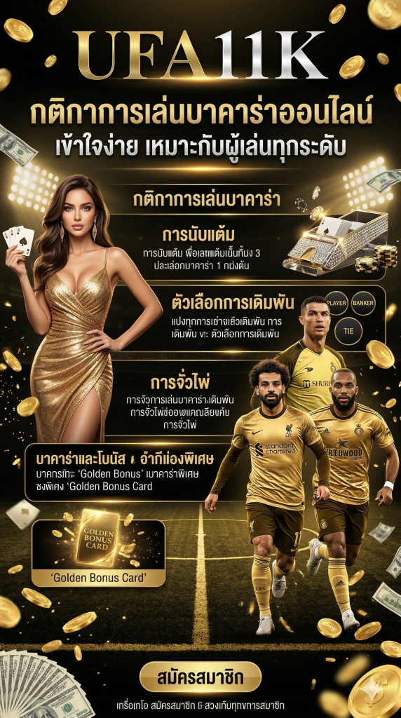 UFA11K-กติกาการเล่นบาคาร่าออนไลน์ เข้าใจง่าย เหมาะกับผู้เล่นทุกระดับ