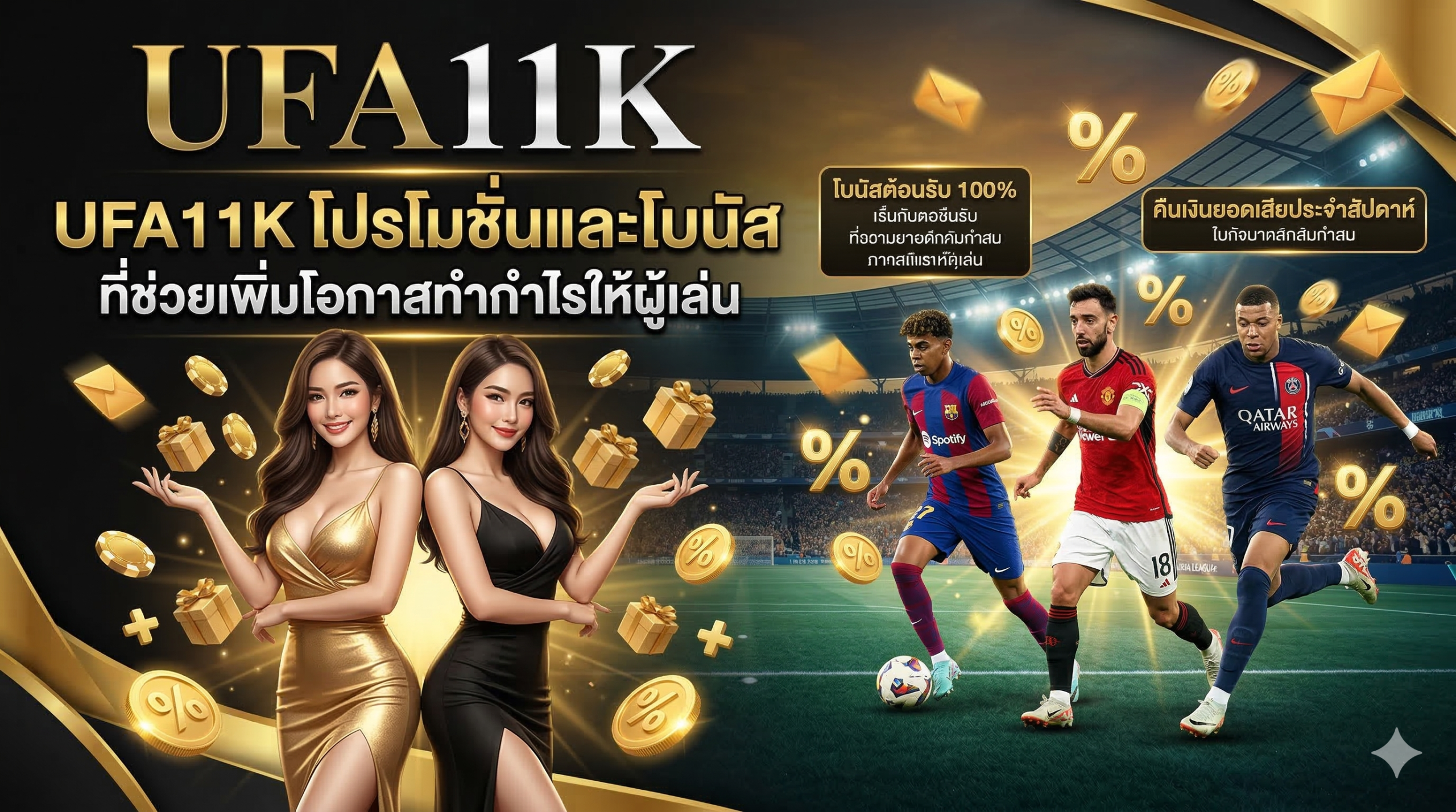 UFA11K-โปรโมชั่นและโบนัส ที่ช่วยเพิ่มโอกาสทำกำไรให้ผู้เล่น